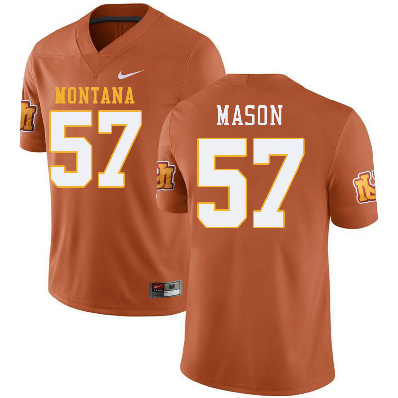 Montana Grizzlies #57 Jake Mason College Football Jerseys Stitched Sale-Throwback